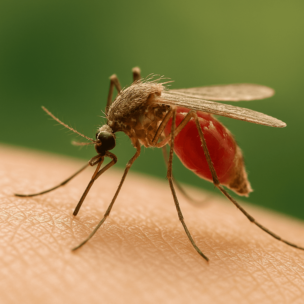 رسم توضيحي لمرض الملاريا